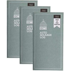 dome auto mileage log, undated, 32 forms [set of 3]