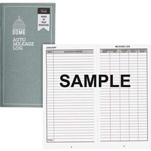 Dome Auto Mileage Log, Undated, 32 Forms [Set of 3]