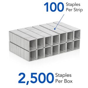 Swingline Staples, Heavy Duty, 5/8" Length, 20-120 Sheet Capacity, 100/Strip, 2500/Box, 1 Pack, Light Touch (90009)