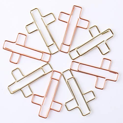 Mr. Pen- Cross Paper Clips, 35 Pack (Gold and Rose Gold Color), Bible Paper Clips, Journaling Paper Clips, Bible Study Supplies, Christian Journaling Supplies, Bible Journaling Items, Bible Clips