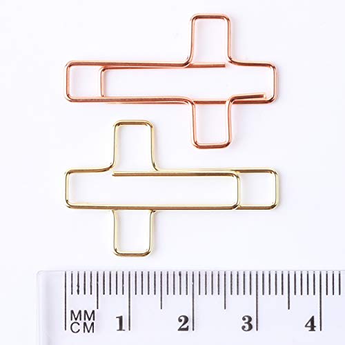 Mr. Pen- Cross Paper Clips, 35 Pack (Gold and Rose Gold Color), Bible Paper Clips, Journaling Paper Clips, Bible Study Supplies, Christian Journaling Supplies, Bible Journaling Items, Bible Clips