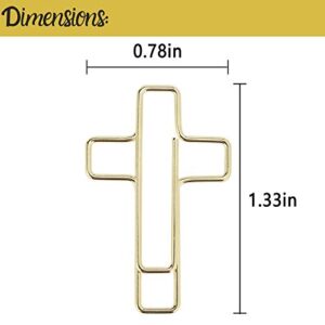 Mr. Pen- Cross Paper Clips, 35 Pack (Gold and Rose Gold Color), Bible Paper Clips, Journaling Paper Clips, Bible Study Supplies, Christian Journaling Supplies, Bible Journaling Items, Bible Clips