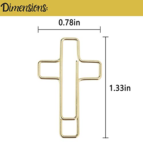 Mr. Pen- Cross Paper Clips, 35 Pack (Gold and Rose Gold Color), Bible Paper Clips, Journaling Paper Clips, Bible Study Supplies, Christian Journaling Supplies, Bible Journaling Items, Bible Clips