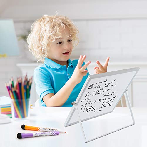 AFAN Small Whiteboard Dry Erase Boards Double-Sided Magnetic Mini Whiteboard Office Magnetic Whiteboard7.87"x 5.9"Portable Learning Board Message Board Suitable for School Home Office memo