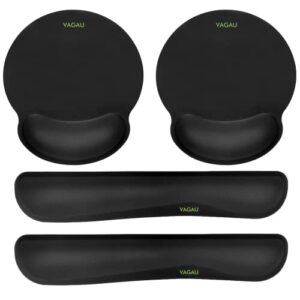 comfy mee premium memory foam keyboard and mouse wrist rest pads set- for comfortable typing &wrist pain relief (pack of 2)