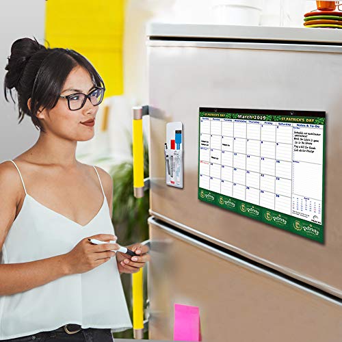 Magnetic Calendar 2023-2024 for Fridge, 17x12 Inches, Large, Schedule Planner Refrigerator, Monthly, January 2023- December 2024, 24 Months