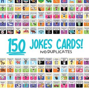 150 Joke Cards for Kids Vol.2 - Lunchbox Notes - Inspirational Motivational Cards for Children - Jokes and Puns for Boys and Girls - Great for Parties, Schools, Bake Sales, Picnics