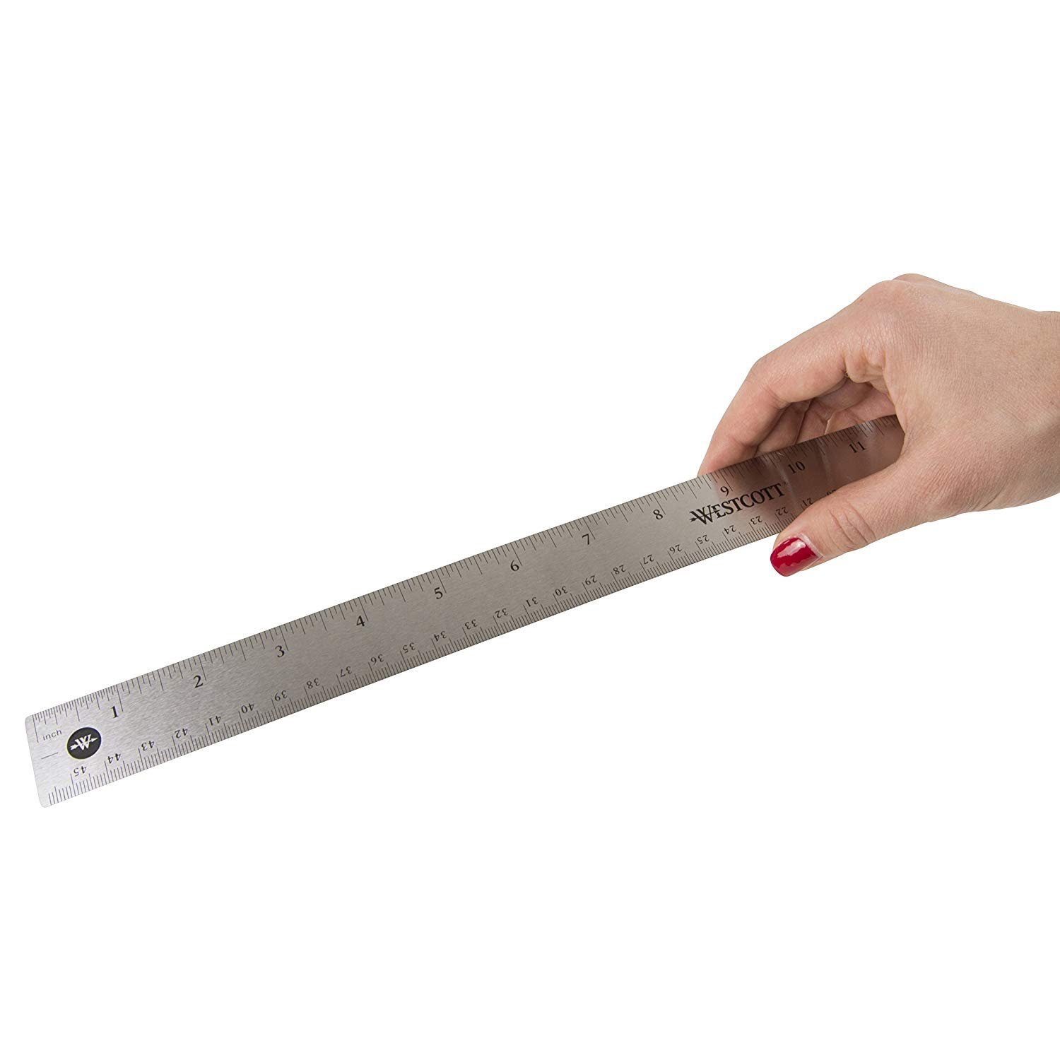 Westcott 10417 Westcott 18" Stainless Steel Office Ruler With Non Slip Cork Base