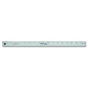 Westcott 10417 Westcott 18" Stainless Steel Office Ruler With Non Slip Cork Base