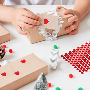 1810 PCS Heart-Shaped Red Stickers , Permanent Love Labels on 10 Sheets for Party Favors, Invitation Seals, Gift Packaging, Boxes and Bags ( 1/2” in Diameter)