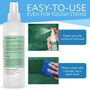 8oz Dry Erase / Chalkboard / White Board Cleaner Spray - Made in the USA - Safe, Gentle, Non-Toxic - Works with Marker, Chalk, Liquid Chalk and More - By Impresa Products