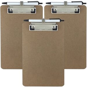 trade quest pen holder memo clipboards 6” x 9” (3 – pack) (pen included)