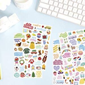 bloom daily planners New Holiday Seasonal Planner Sticker Sheets - Seasonal Sticker Pack - Over 250 Stickers Per Pack!