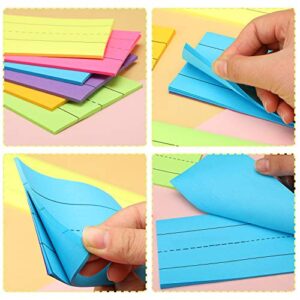 150 Sheets Sentence Strips Ruled Rainbow Sentence Strips Sentence Learning Strips for School Office Supplies, 6 Colors, 6 Pack (3 x 12 Inch)