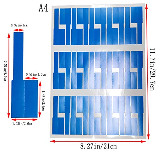300 Pcs Tear Resistant Wire Identification Labels, Colorful Waterproof Cord Labels,Self Adhesive Cable Labels Printable and Handwriting Cable Organize(10 Sheets (300 Labels), 10 Assorted Colors)