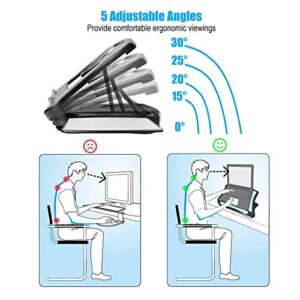 MAX SMART Laptop Lap Pad Laptop Stand with Attached Mouse Pad, Cushion and USB Cooling Fan, Non-Slip Heat Shield Tablet Computer Stand for Sturdy Work Station for Home, Office, Bed Sofa, Couch and Car