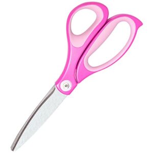 plus fit cut curve scissors, large, pink (35061)