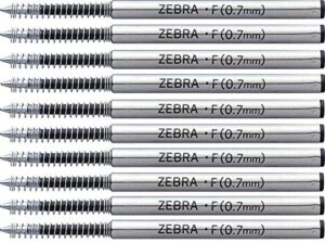 zebra pen refills 0.7mm pack of 10″ f-701″