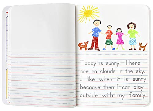 Mead Primary Journal Kindergarten Writing Tablet 2 Pack of BLUE Primary Composition Notebook for Grades K- 2, 100 Sheets (200 Pages) Creative Story Notebooks for Kids, 9 3/4 in by 7 1/2 in.