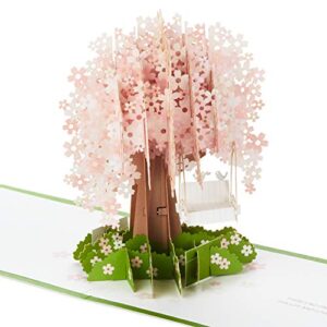 hallmark signature paper wonder pop up valentines day, anniversary , love , romantic birthday card (cherry blossom tree)