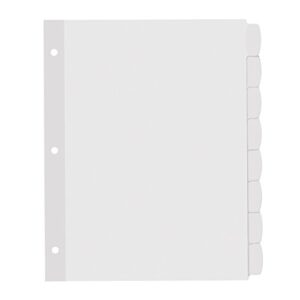 Avery Big Tab Printable White Label Dividers with Easy Peel, 8 Tabs, 20 Sets (14435)