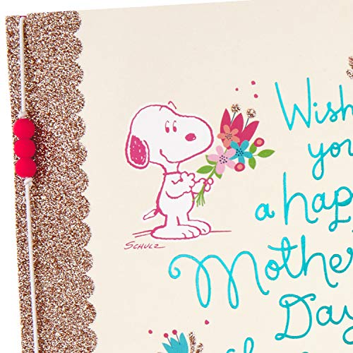 Hallmark Peanuts Mother's Day Card (Snoopy with Flowers)