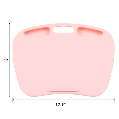 LapGear MyDesk Lap Desk with Device Ledge and Phone Holder - Rose Quartz - Fits up to 15.6 Inch Laptops - Style No. 44444