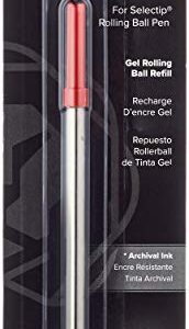 Cross Gel Ink Rolling Ball Refill for Selectip Pens, Medium - Red