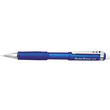 Pentel(R) Twist-Erase(R) III Automatic Pencil, 0.5 mm, Blue, 1 each
