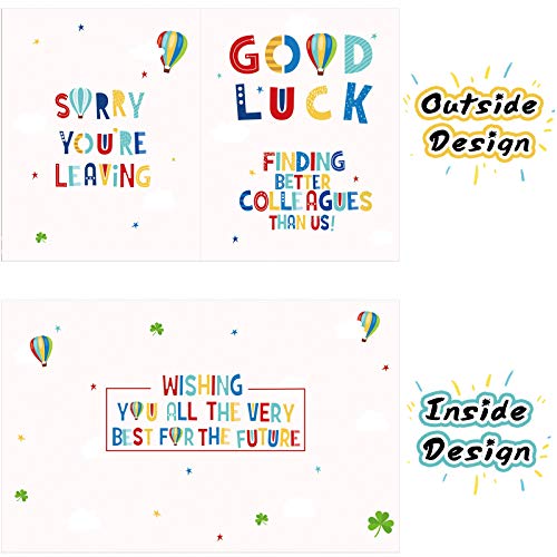 Farewell Party Decoration Large Farewell Card 13.8 x 21.6 inch Jumbo Coworker Goodbye Card Good Luck Office Gaint Greeting Card Guest Poster for Coworker Going Away Party Supplies()