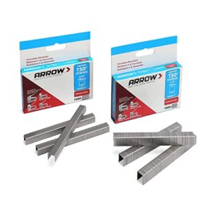 arrow t50 stainless steel staples pack set #508ss1 1/2” 12mm and #506ss1 3/8” 10mm