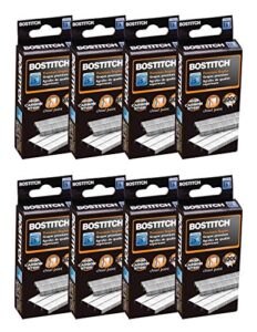bostitch standard staples, 1/4″ length,full strip staples, 5000 per box, 8-pack
