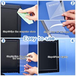 Computer Monitor Message Board Screen Memo Board Monitor Memo Board Top Mount Monitor Sticky Note Holder Message Memo Panel for Office, Left and Right (2 Pieces)