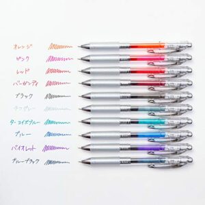 Pentel BL77TL-10 EnerGel Ink Ballpoint Pen, 0.03 inches (0.7 mm), 10 Colors