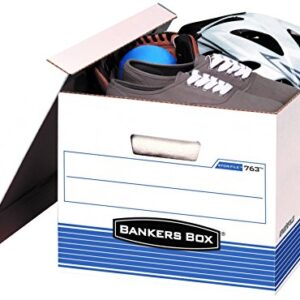 Bankers Box 0076315 STOR/FILE Medium-Duty Storage Boxes, FastFold, Lift-Off Lid, Letter/Legal, Pack of 20