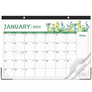 2023-2024 desk calendar – jan 2023 – jun 2024, 18 months large monthly desk calendar, 17″ x 12″, desk pad, large ruled blocks, to-do list & notes, best desk/wall calendar for planning or organizing