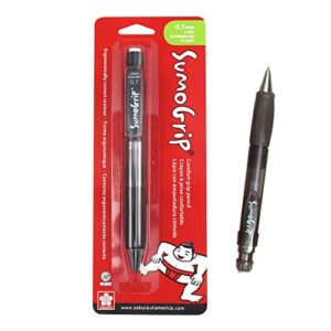 sakura sumogrip pencil with comfort grip – 0.7 mm ergonomic mechanical pencil – clear gray