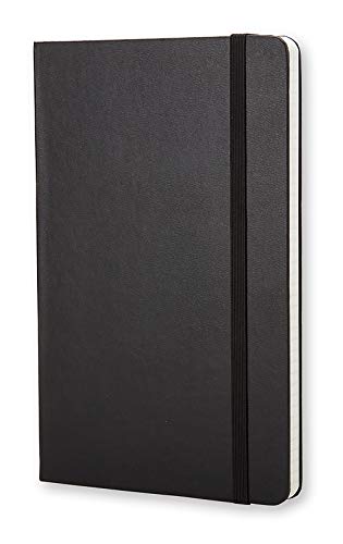 Moleskine Classic Notebook, Hard Cover, Large (5" x 8.25") Squared/Grid, Black, 240 Pages