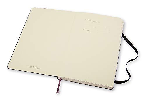 Moleskine Classic Notebook, Hard Cover, Large (5" x 8.25") Squared/Grid, Black, 240 Pages