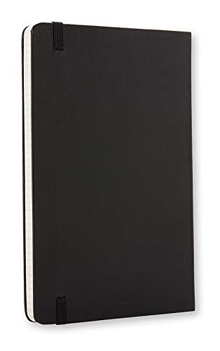 Moleskine Classic Notebook, Hard Cover, Large (5" x 8.25") Squared/Grid, Black, 240 Pages