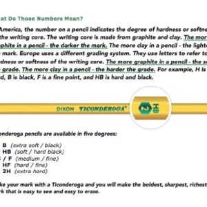 TICONDEROGA Pencils, Wood-Cased Graphite, #2 HB Soft, Pre-Sharpened, Assorted Color Barrels, Black Lead, 10-Pack (13932)