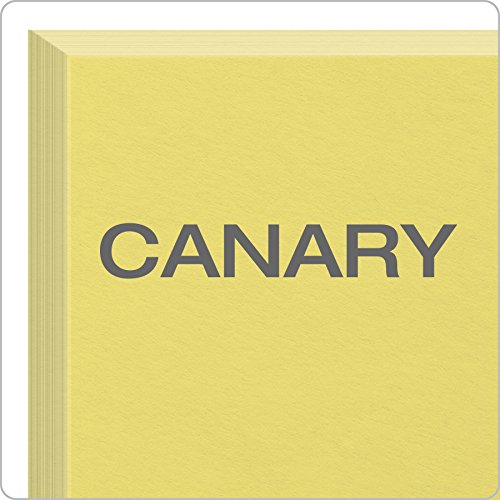 Oxford Blank Color Index Cards, 4" x 6", Canary, 100 Per Pack (7420 CAN)