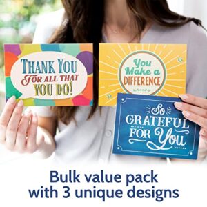 24 Appreciation Cards with Envelopes - Team Gifts, Teacher Gifts Bulk, Volunteer and Employee Appreciation Cards, Gratitude and Encouragement Cards for Nurse Appreciation Week and Staff Appreciation Day - Boxed Set of Thank You Cards Bulk to Say You Make