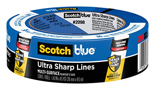 Scotch 2098-36CC-XS ScotchBlue Original Painters Tape, 1.41" Width, Blue