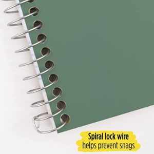 Five Star Personal Spiral Notebook, 1-Subject, College Ruled Paper, 7" x 4-3/8", Small Size, 100 Sheets, Seaglass Green (450022CH1)