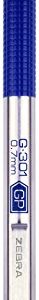 Zebra Pen G-301 Stainless Steel Retractable Gel Pen, Medium Point, 0.7mm, Blue Ink, 2-Count, 2 Pack (41322)