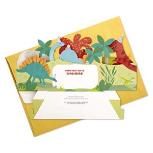 Hallmark Paper Wonder Pop Up Birthday Card for Kids with Sound (Dinosaur, Volcano)