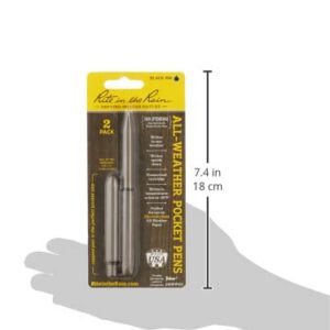 Rite in the Rain All-Weather EDC Pen, Flat Dark Earth Pokka 2-Pack, Black 0.8mm Ink, Fine Point (No. FDE92)