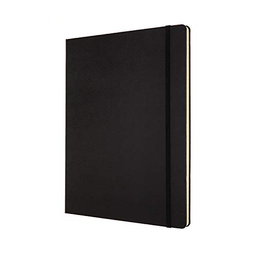Moleskine Classic Notebook, Hard Cover, XXL (8.5" x 11") Ruled/Lined, Black, 192 Pages
