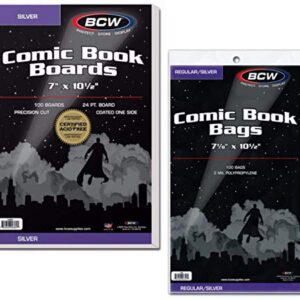 Silver Age Comic Bags and Backer Boards - 100ct